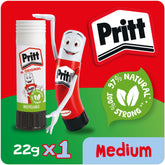 Pritt Original Glue Stick Sustainable Long Lasting Strong Adhesive Solvent Free Retail Hanging Card Value Pack 22g (Pack 12) - 1456074
